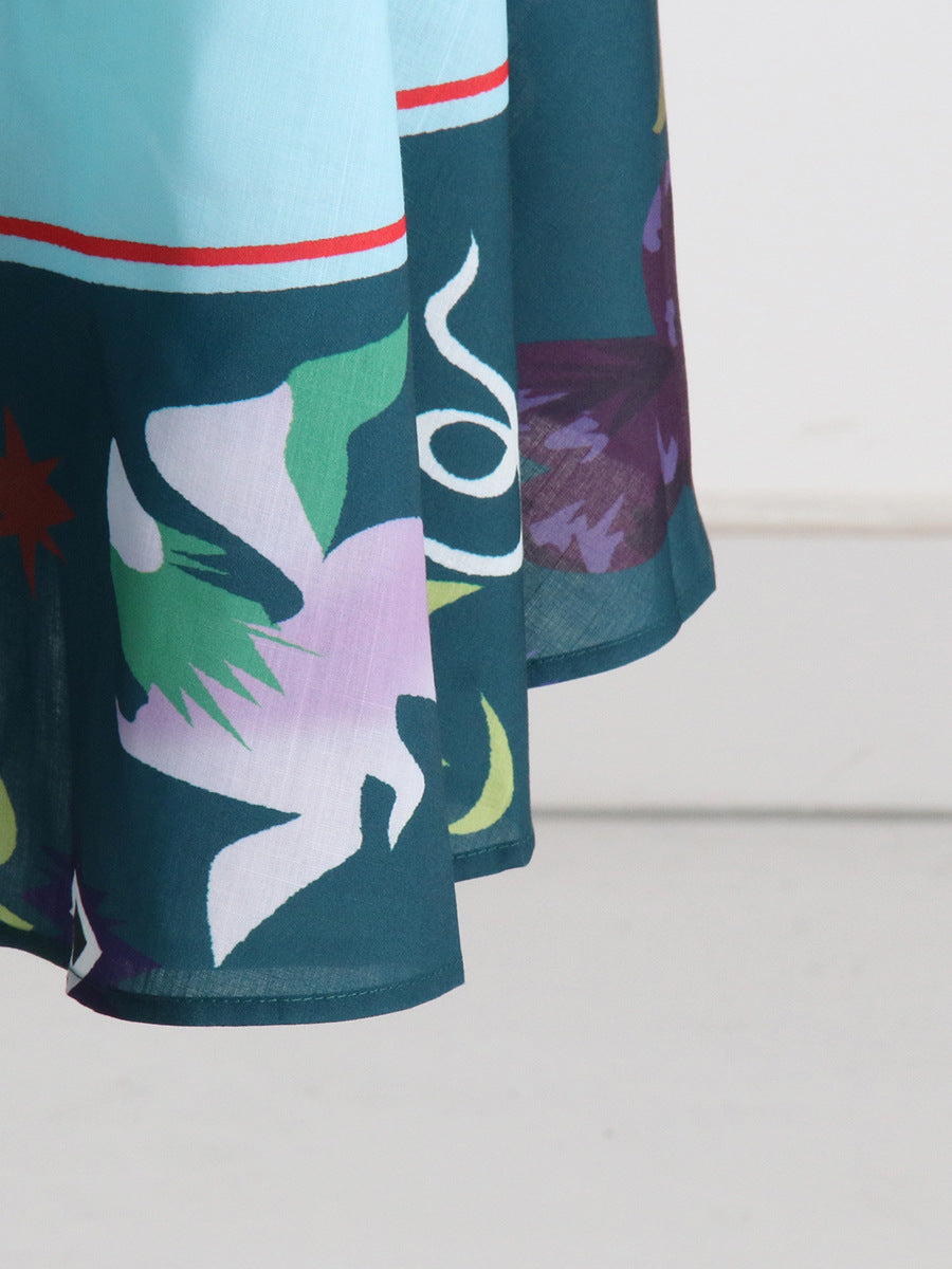 Graffiti Print Poster Holiday Beach Dress