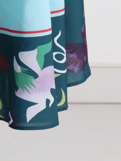 Graffiti Print Poster Holiday Beach Dress