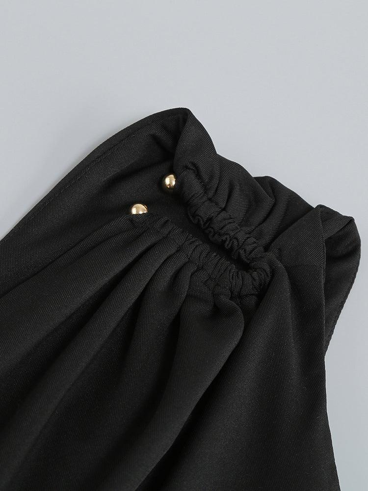 Kylie Asymmetric One Shoulder Slit Dress