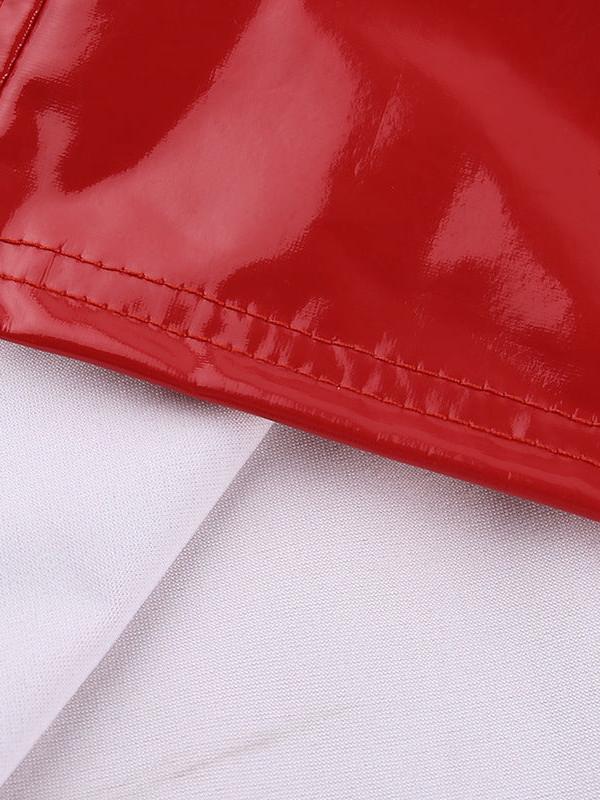 Tube Bodycon Leather Short Dress