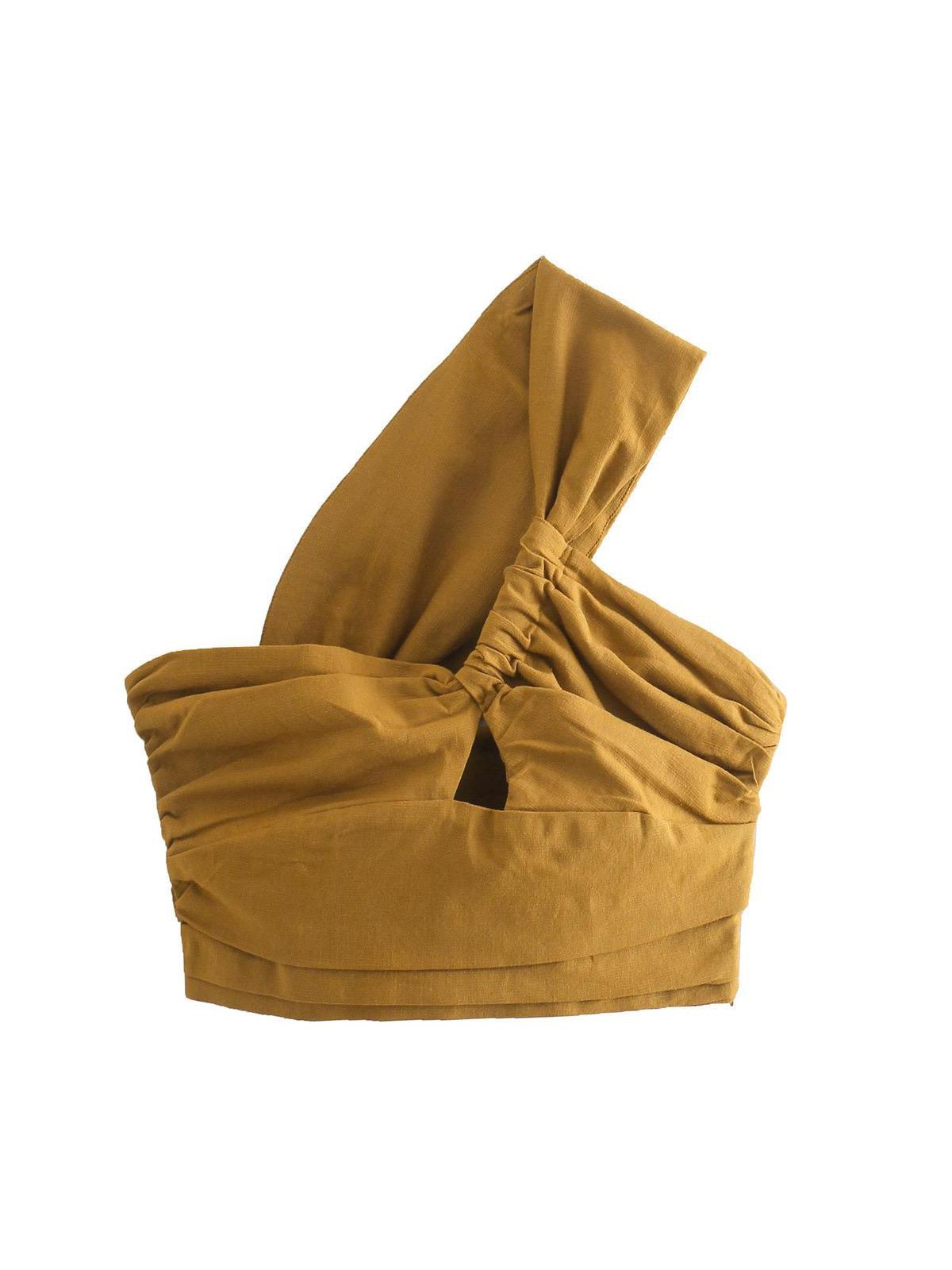 Jasmine One Shoulder Crop Top