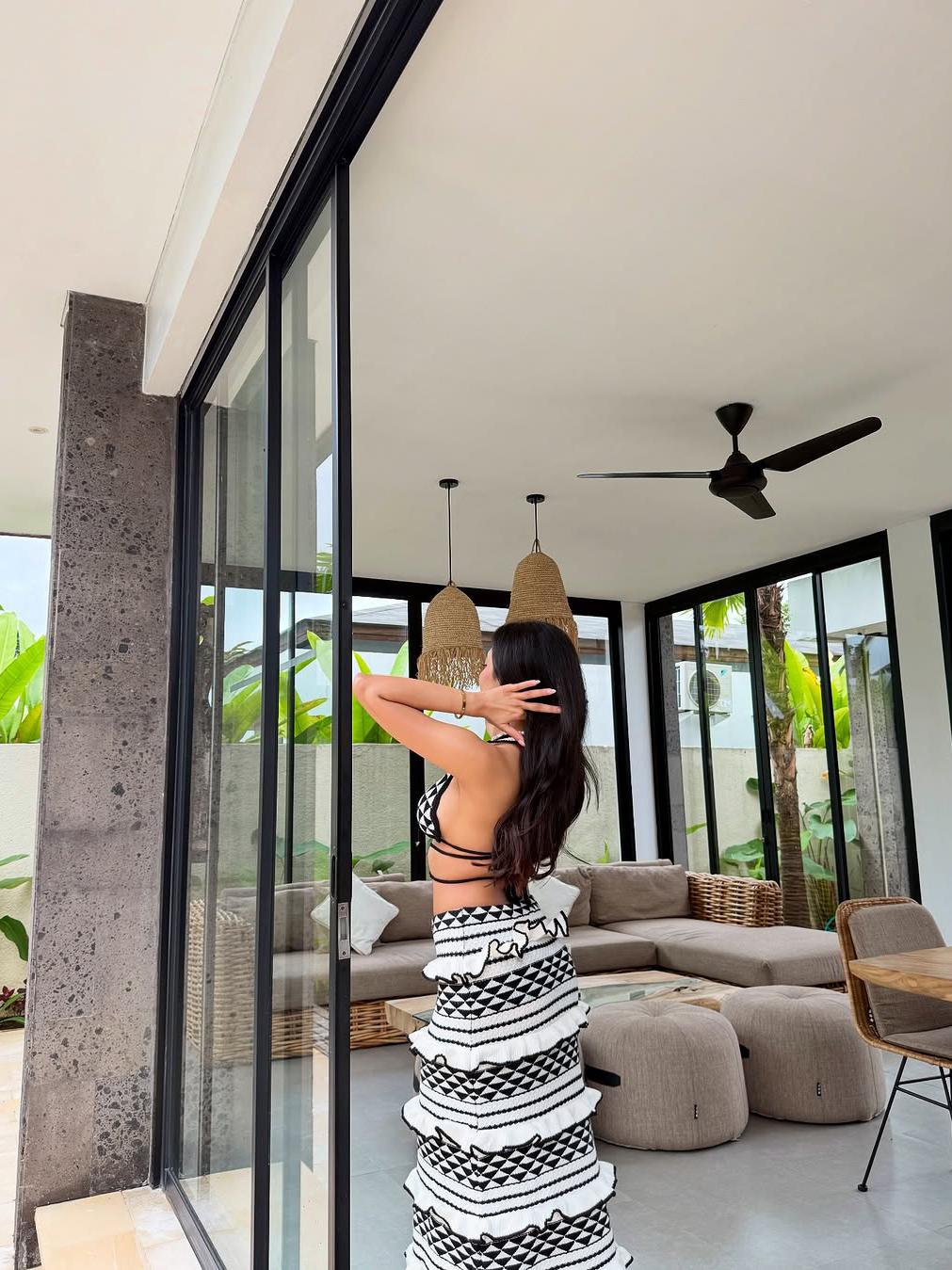 Kohsa Ruffle Bikini Top & Skirt Coord Set