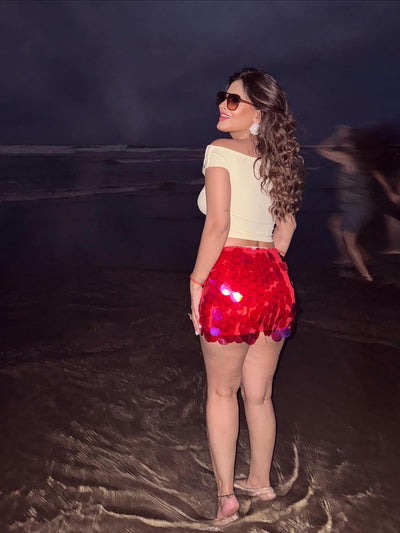 Coin Shell Mini Skirt