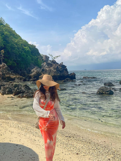 Flower Printed Tube Top & Skirt Coord Set