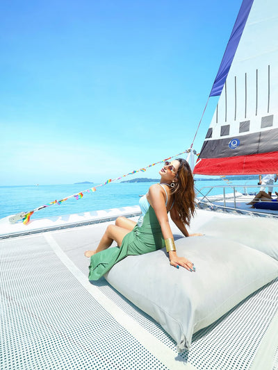 Round Buckle Hollow Out Cutout Swimsuit Skirt Coord Set