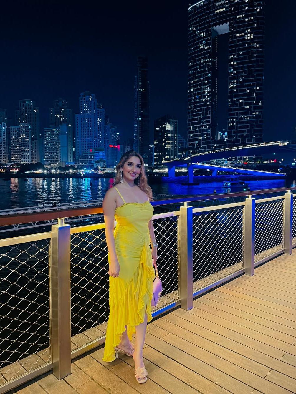 Asmi Spaghetti Strap Ruched Ruffle Dress