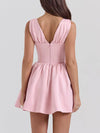 V Neck Corset Short Dress