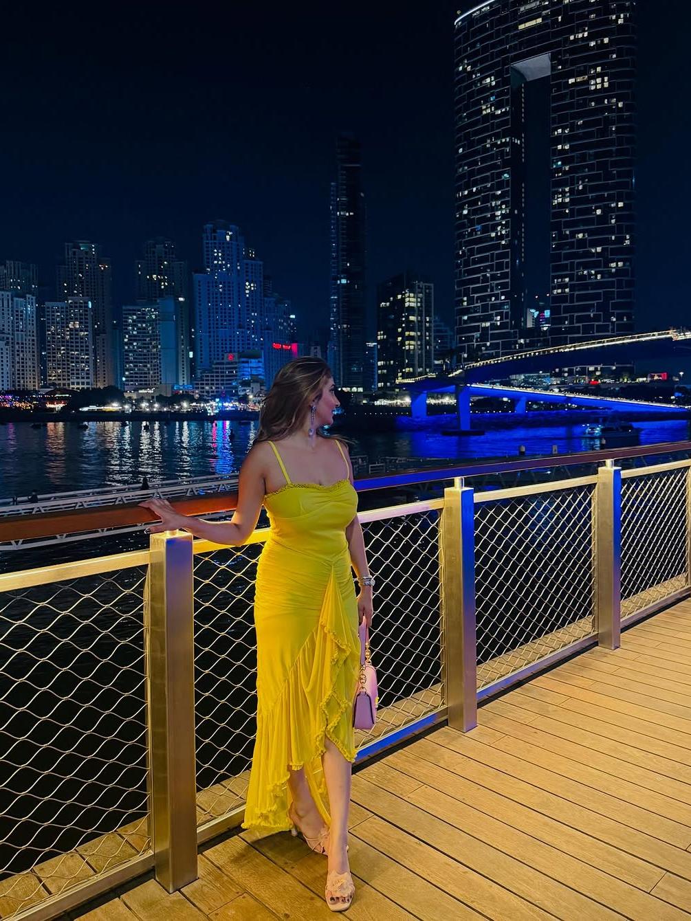 Asmi Spaghetti Strap Ruched Ruffle Dress