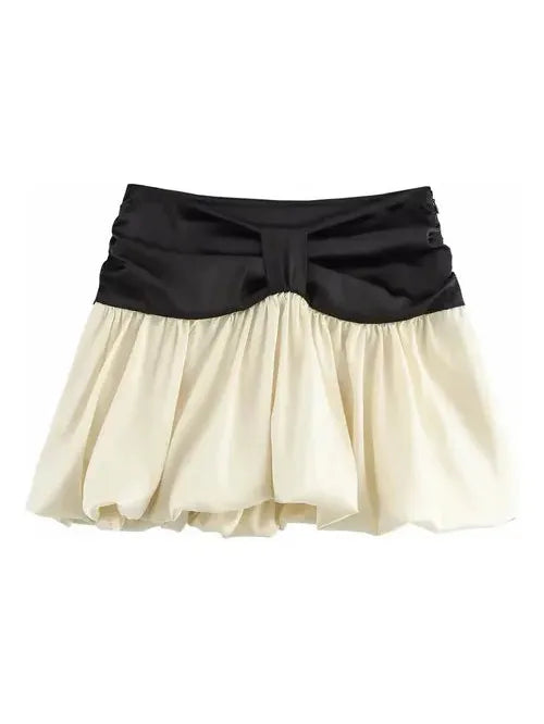 Ruffle Bow Crop Top & Skirt Coord Set