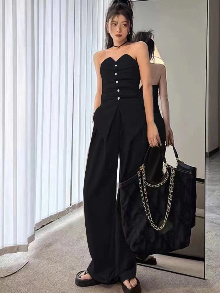 Tube Top & Wide Leg Pant Set