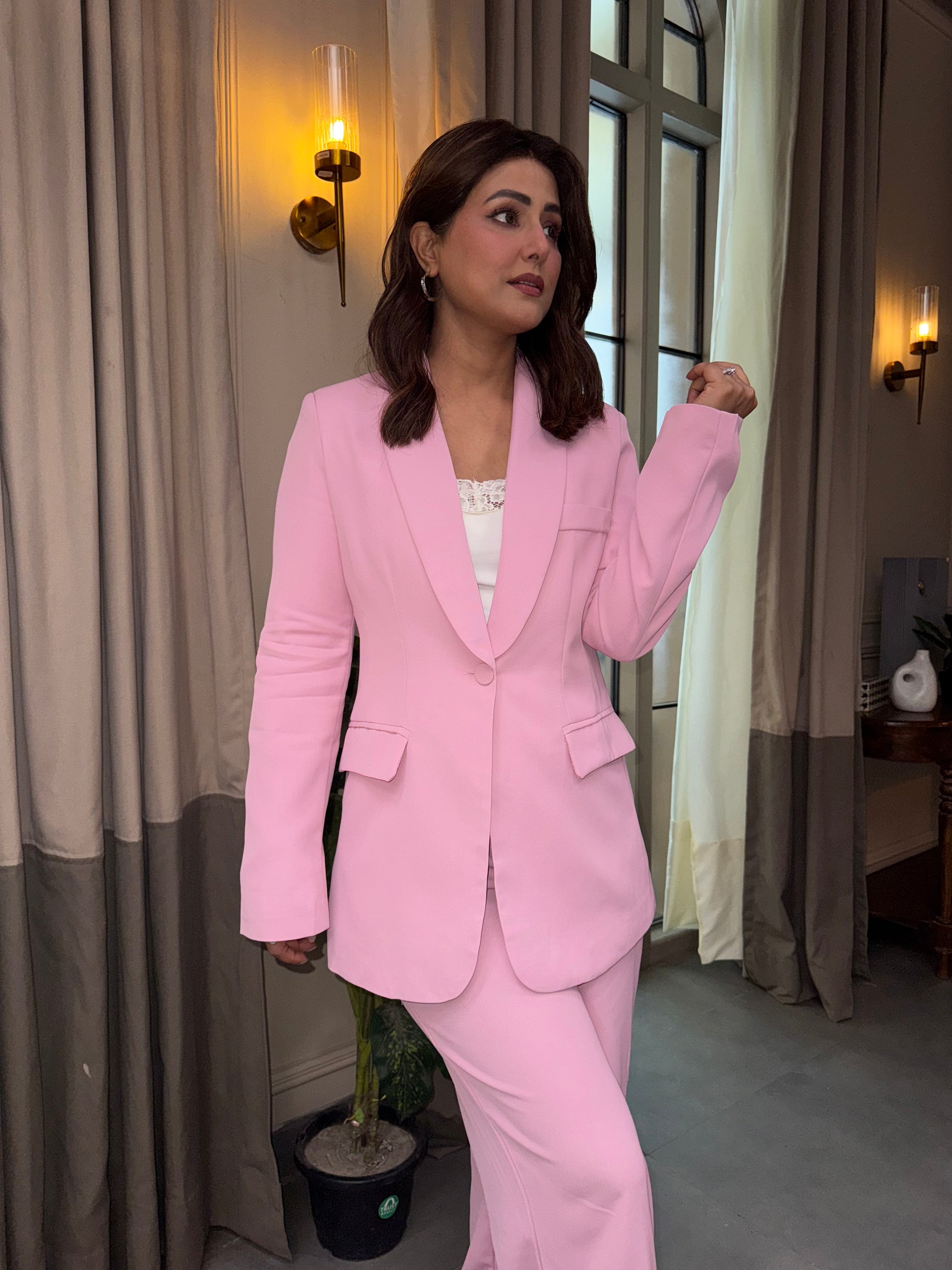 Long Blazer & Pant Coord Set