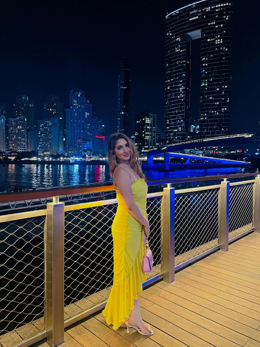 Asmi Spaghetti Strap Ruched Ruffle Dress