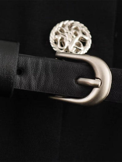 V-Neck Tailored Wide Leg Jumpsuit with Belt