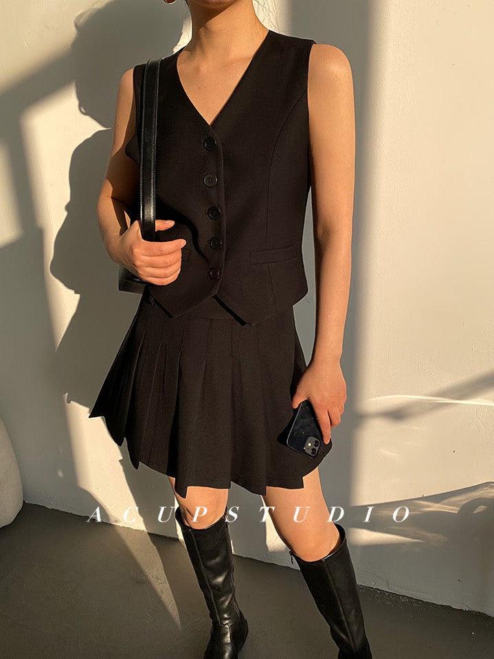 Waist Coat & Skirt Coord Set