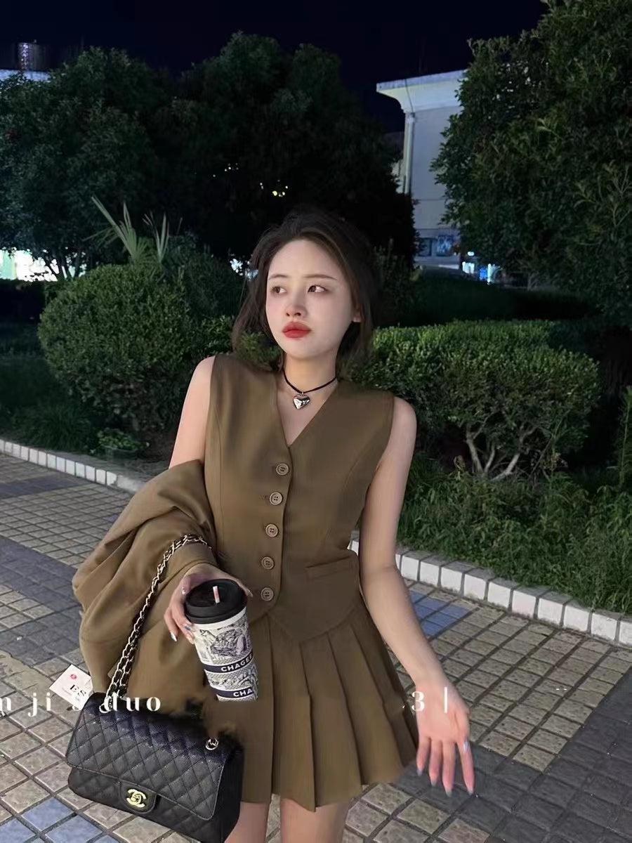 Waist Coat & Skirt Coord Set