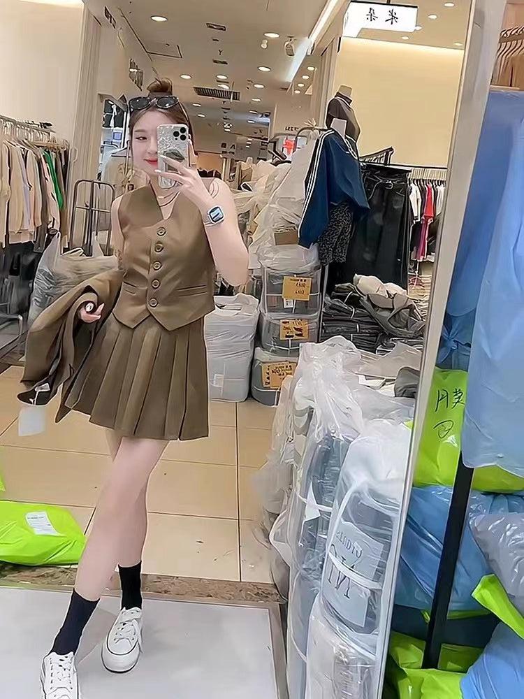 Waist Coat & Skirt Coord Set