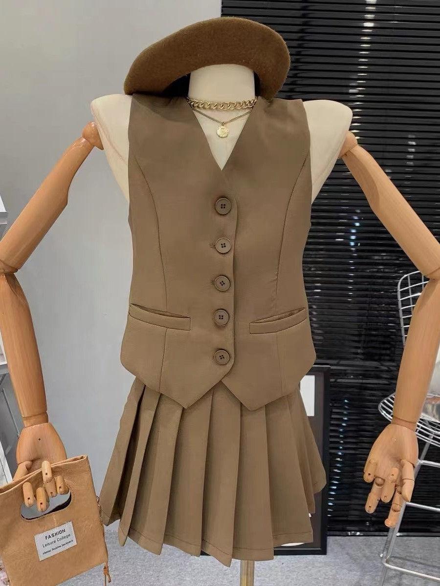 Waist Coat & Skirt Coord Set