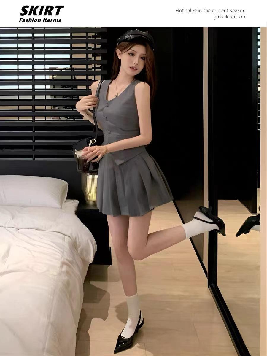 Waist Coat & Skirt Coord Set