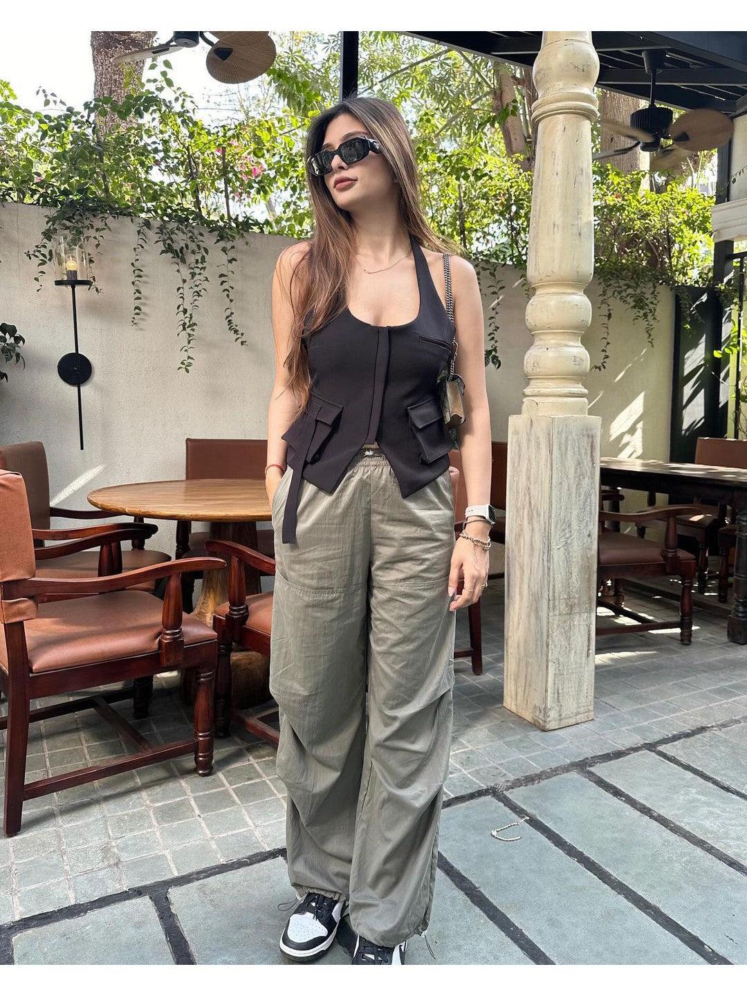 Halterneck Waistcoat Vest Top