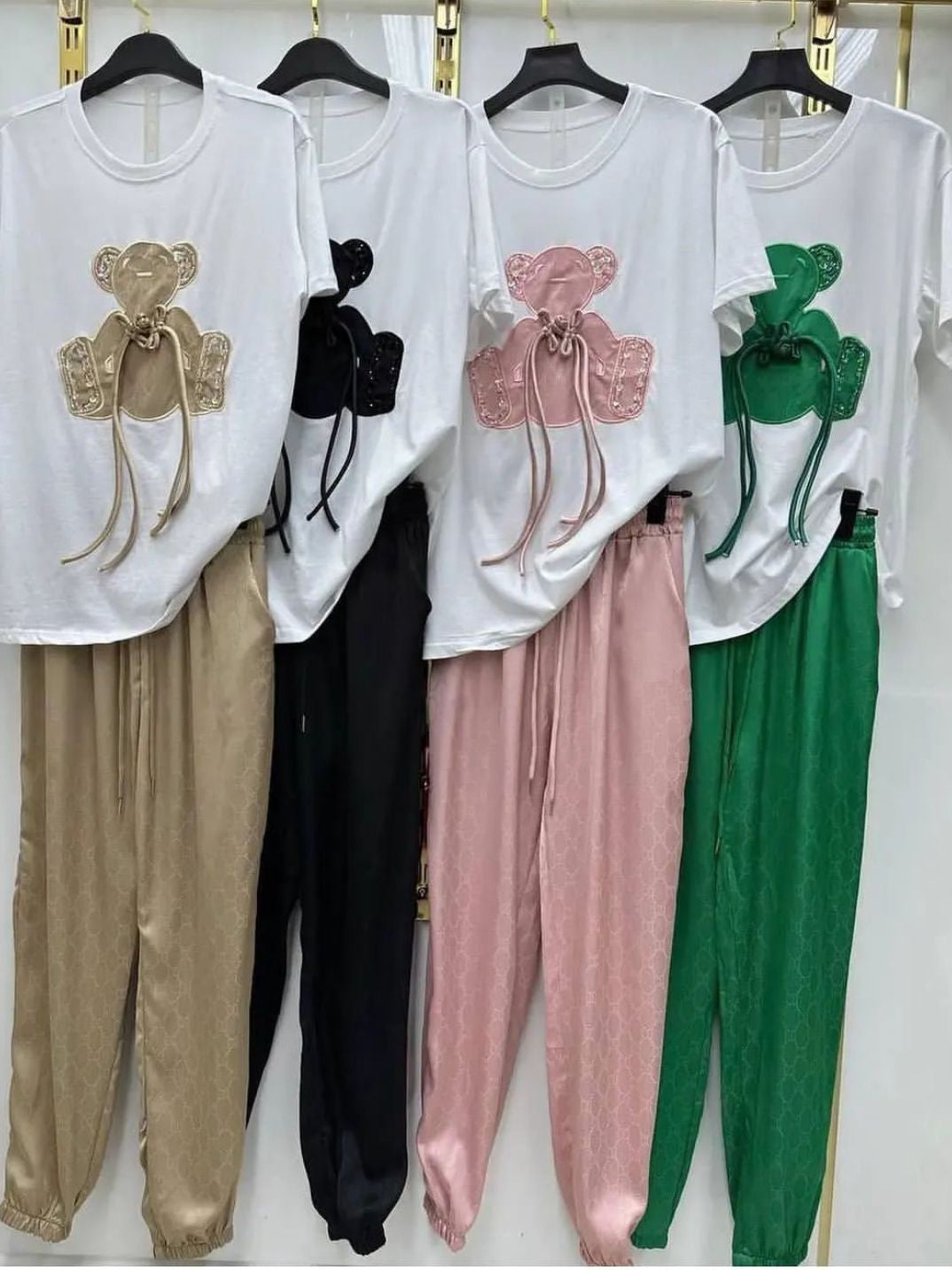 Print T Shirt & Wide Leg Pants Coord Set