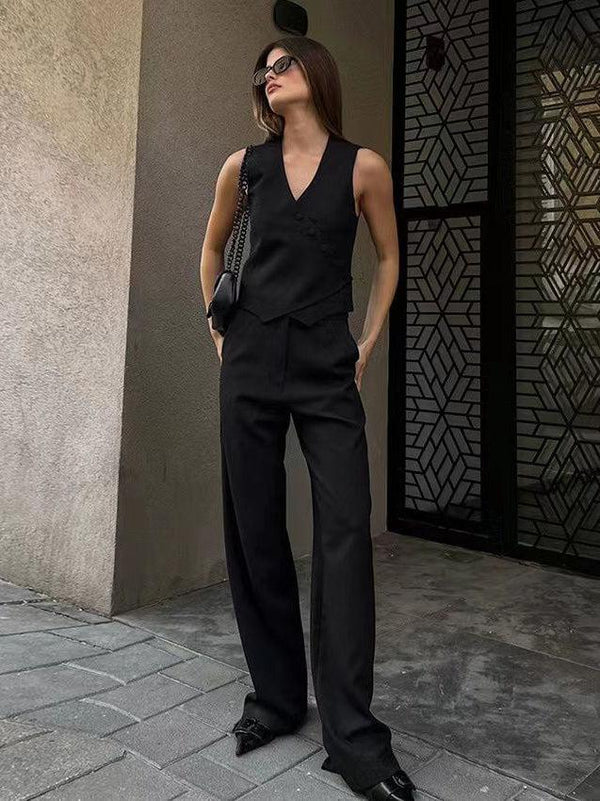 Vest Waist Coat And Pant Coord Set