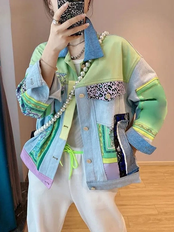 Patchwork Denim Jacket