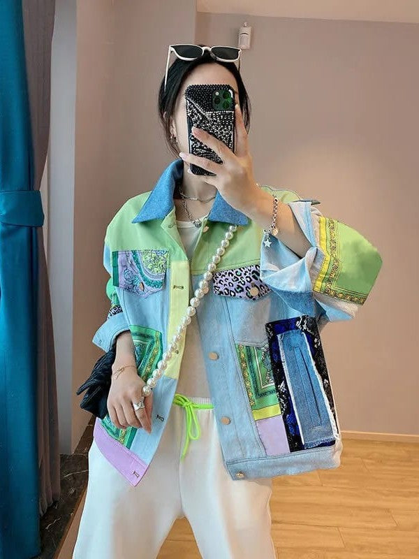 Patchwork Denim Jacket