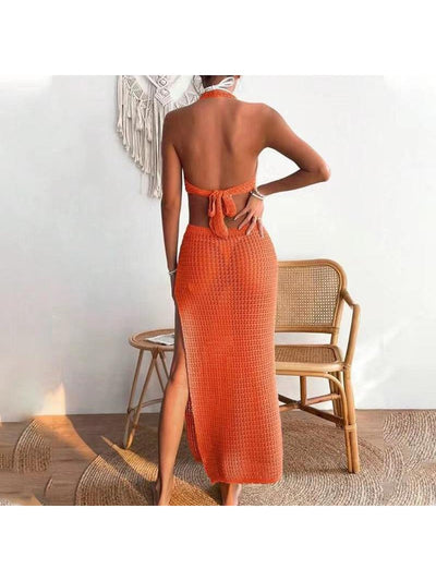 Knitted Hollow Out Cutout Dress