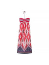 Geometric Print Halterneck Tube Maxi Dress