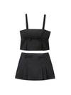 Bow Applique Camisole Top & Pleated Skort Coord Set