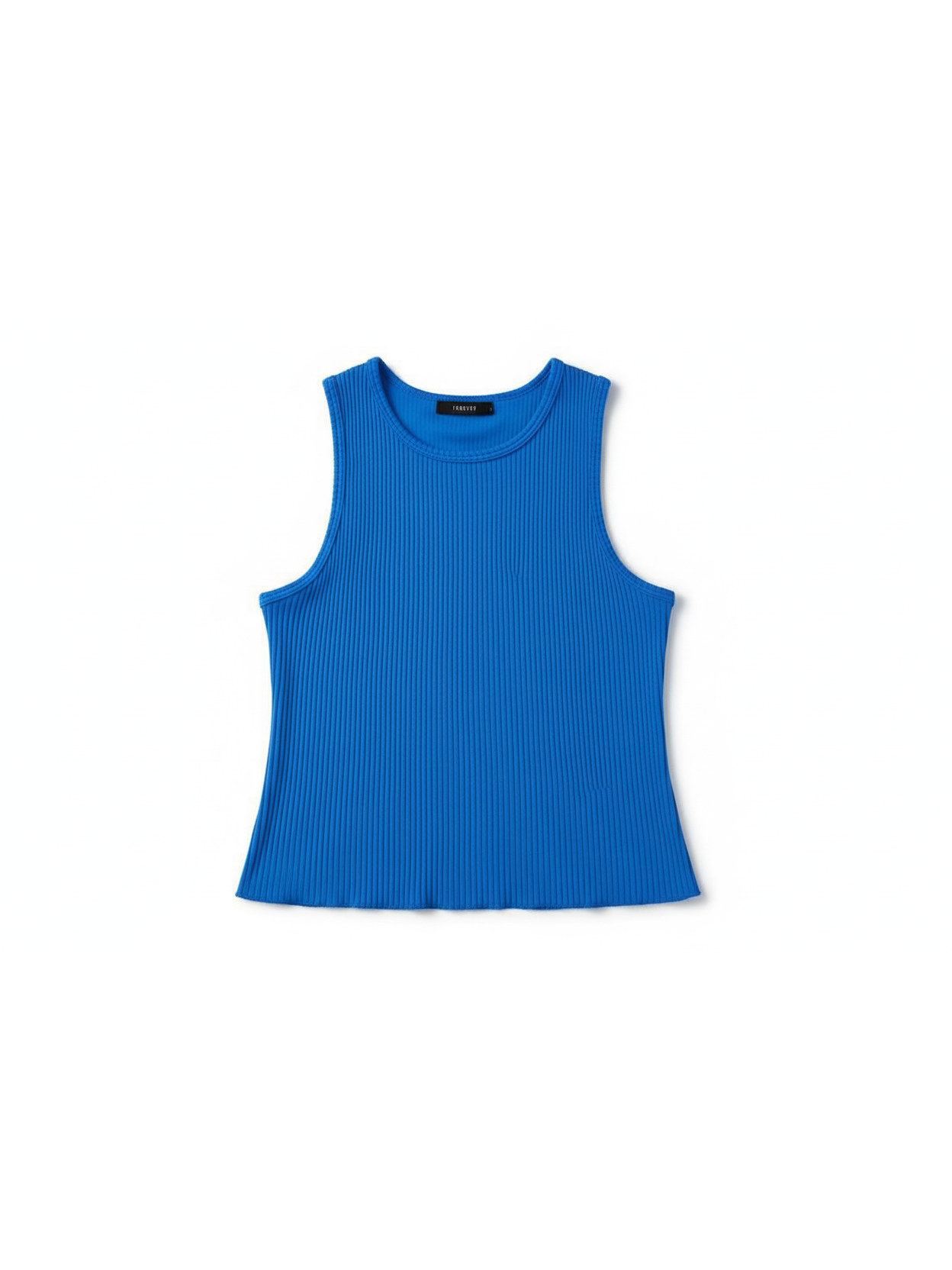 Sleeveless Ribbed Crop Tank Top