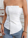 Bandeau Stretchable Tube Asymmetric Top