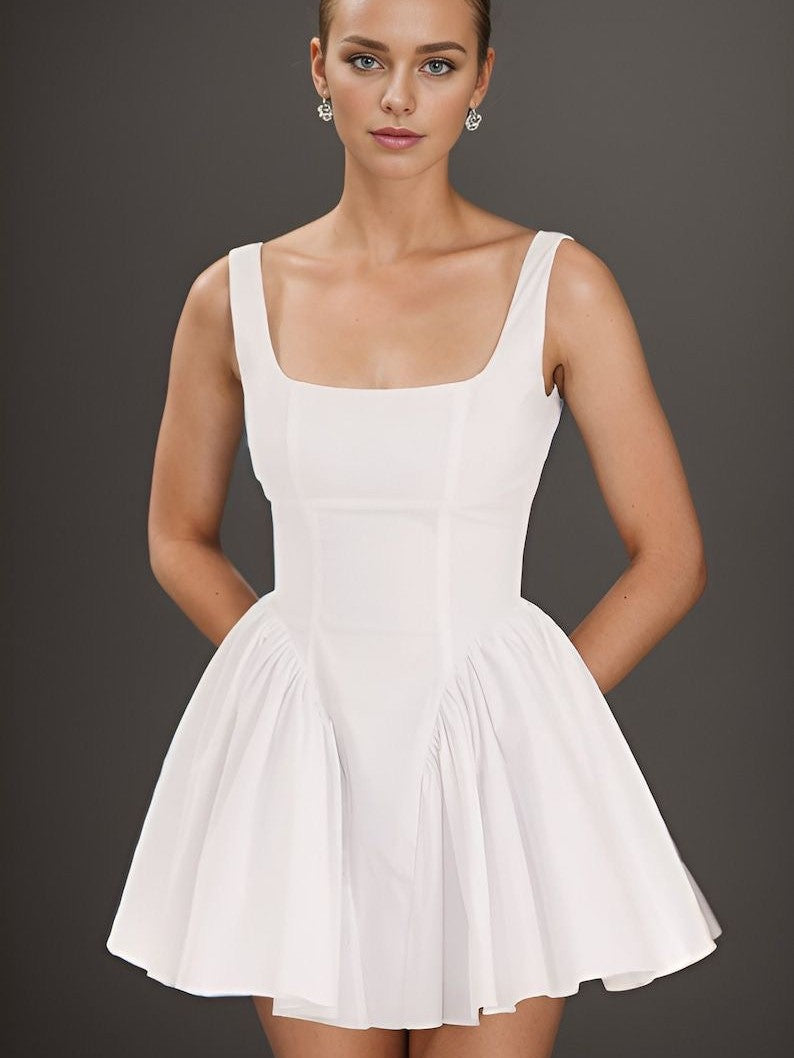 Boning Corset Fit & Flare Short Dress Boning Corset Fit & Flare Short Dress