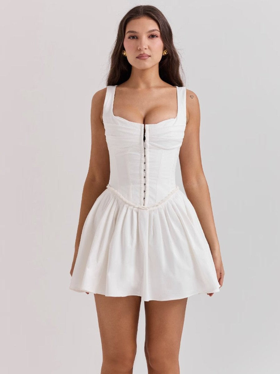 Melissa Sleeveless Fit & Flare Short Dress