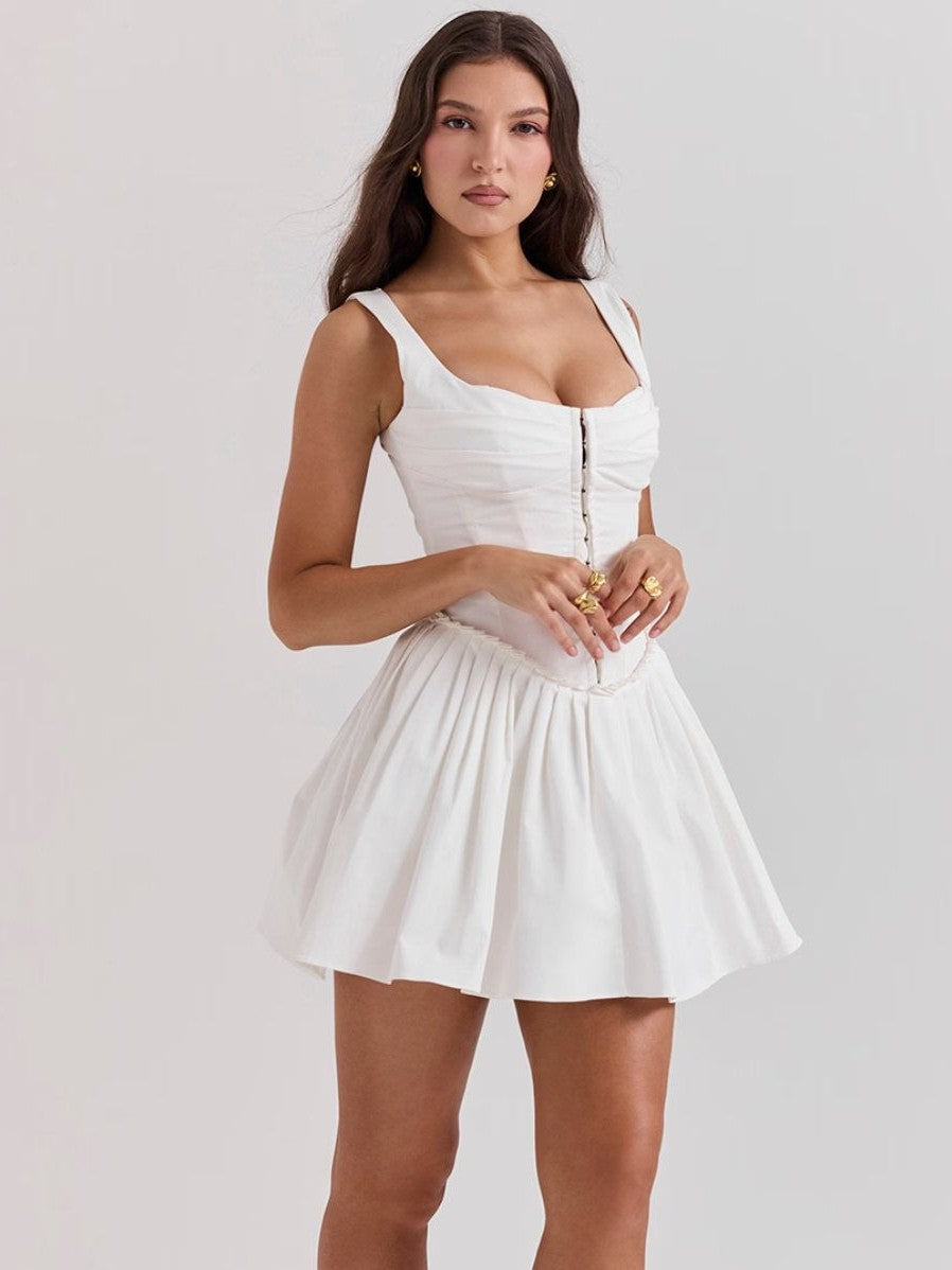 Melissa Sleeveless Fit & Flare Short Dress