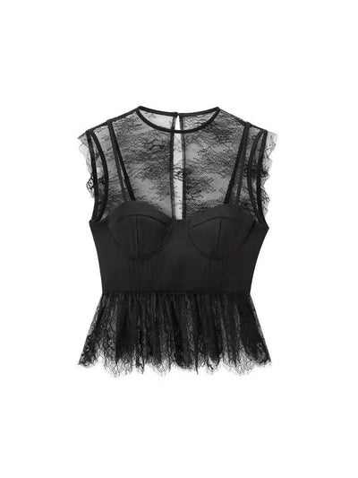 Boning Corset Lace Top