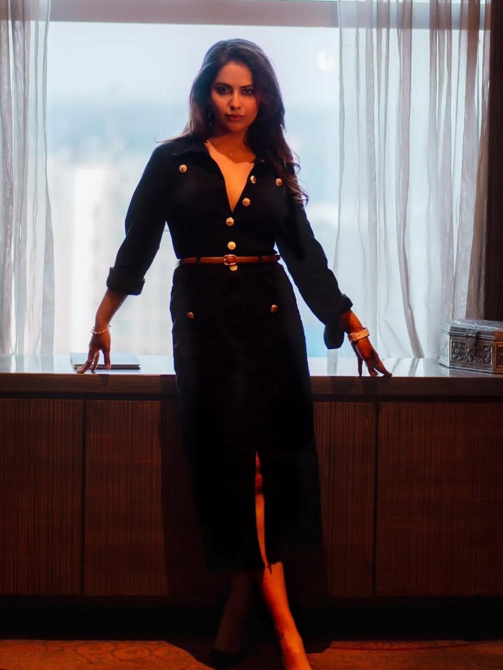 Denim Full Sleeves With  Pocket Dress