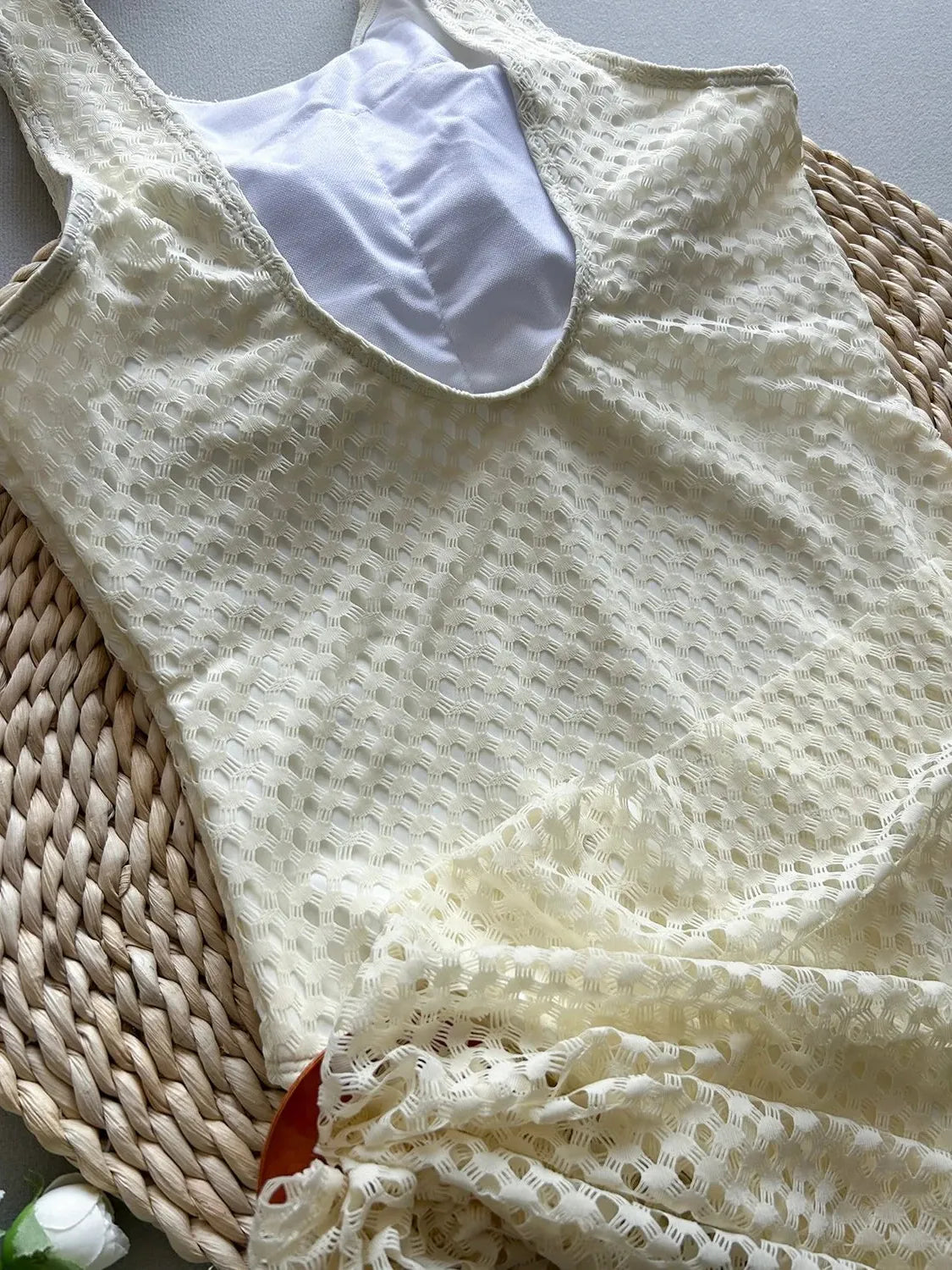 Muse Crochet Cover-Up Bikini Set