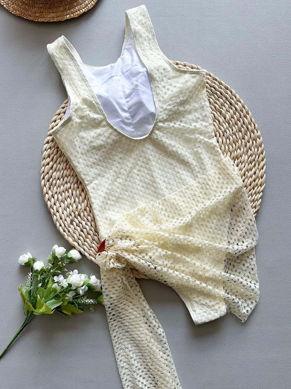 Muse Crochet Cover-Up Bikini Set