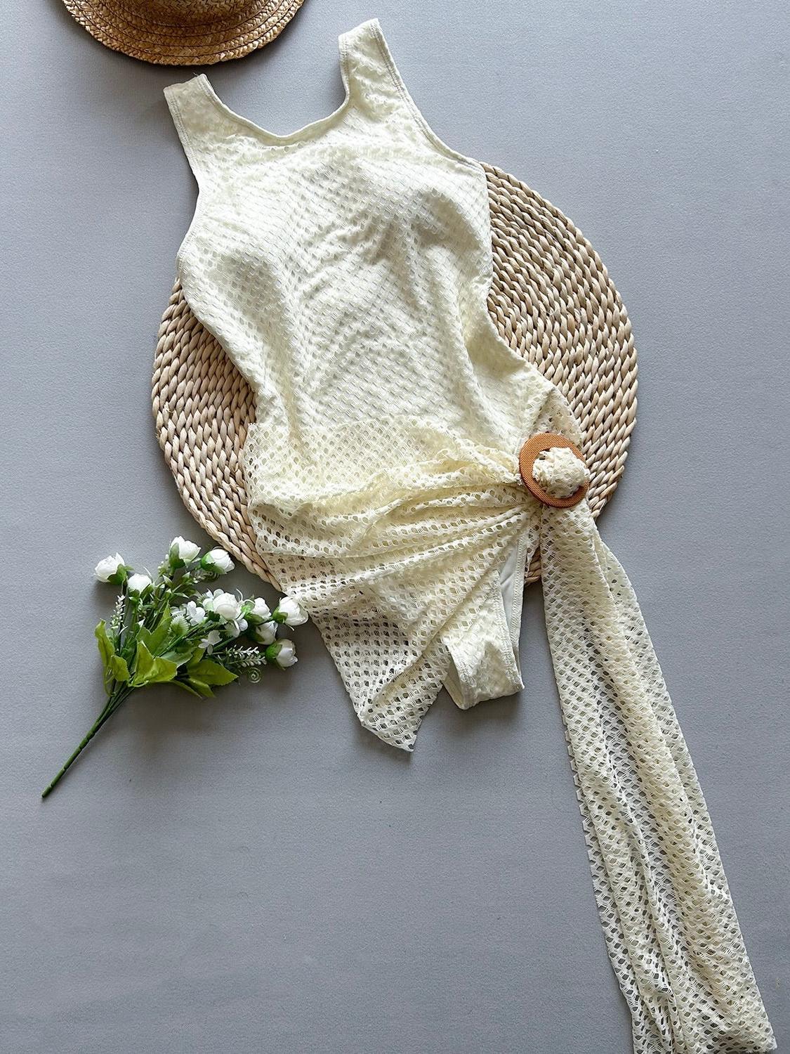 Muse Crochet Cover-Up Bikini Set