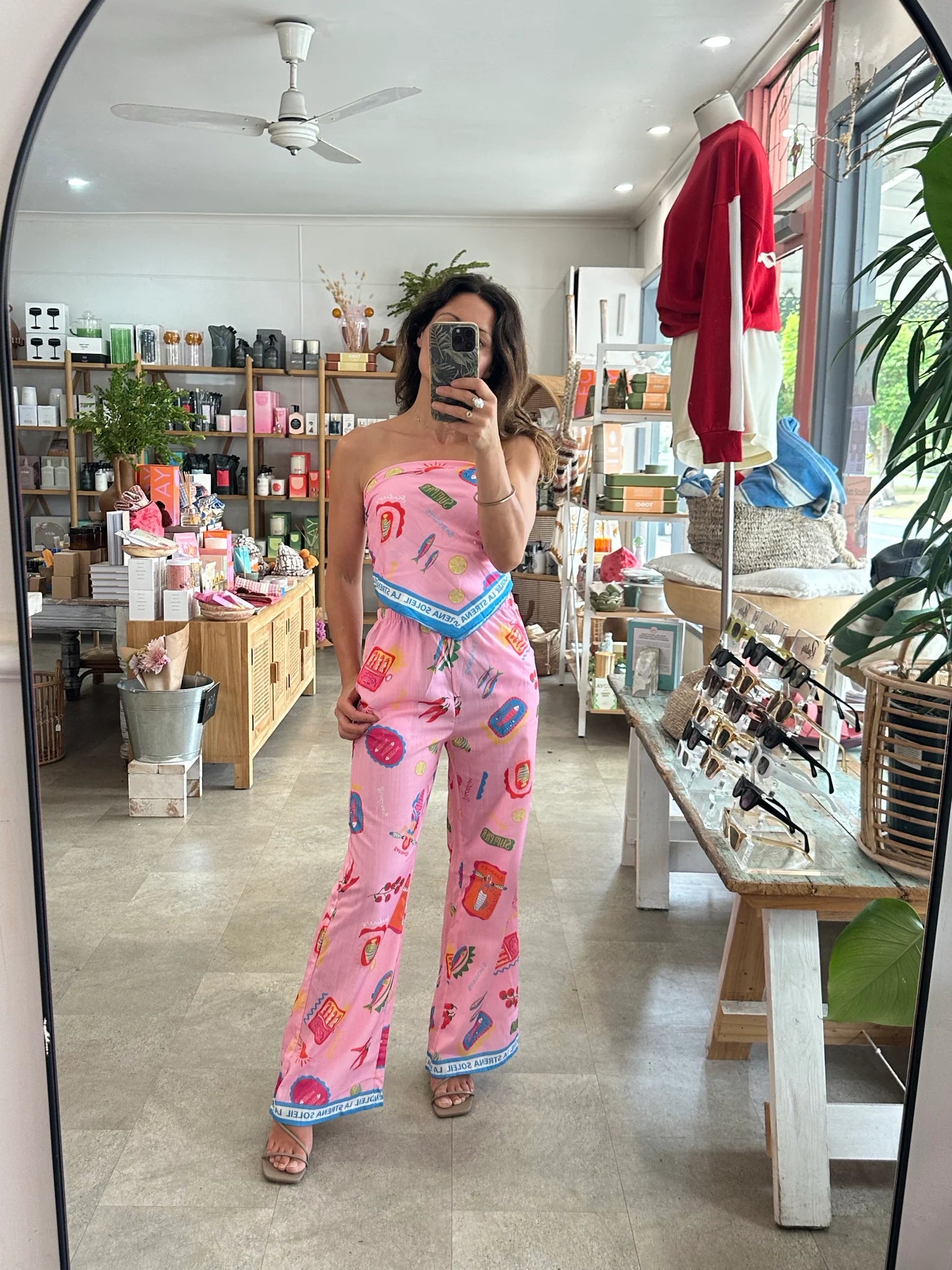 Costa Rica Bandana Tube Top & Pants Coord Set