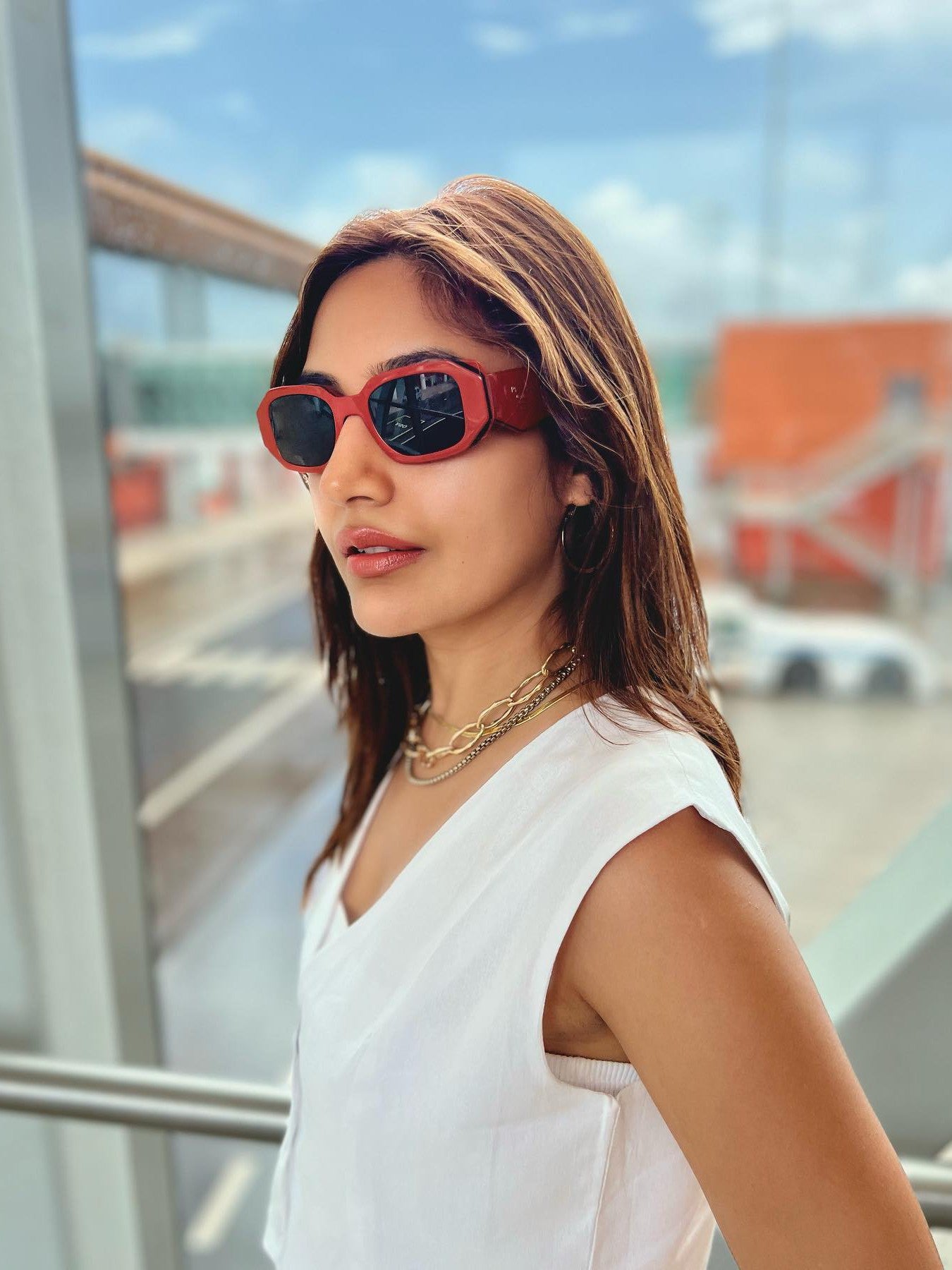 White Vest Waist Coat & Wide Leg Pants Coord Set