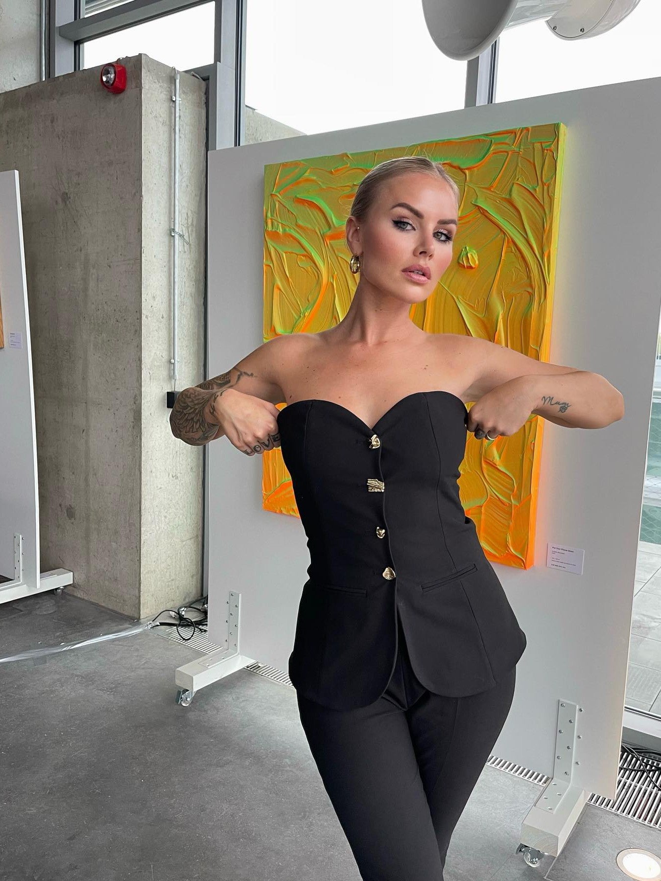 Black Tube Top & Pants Jumpsuit