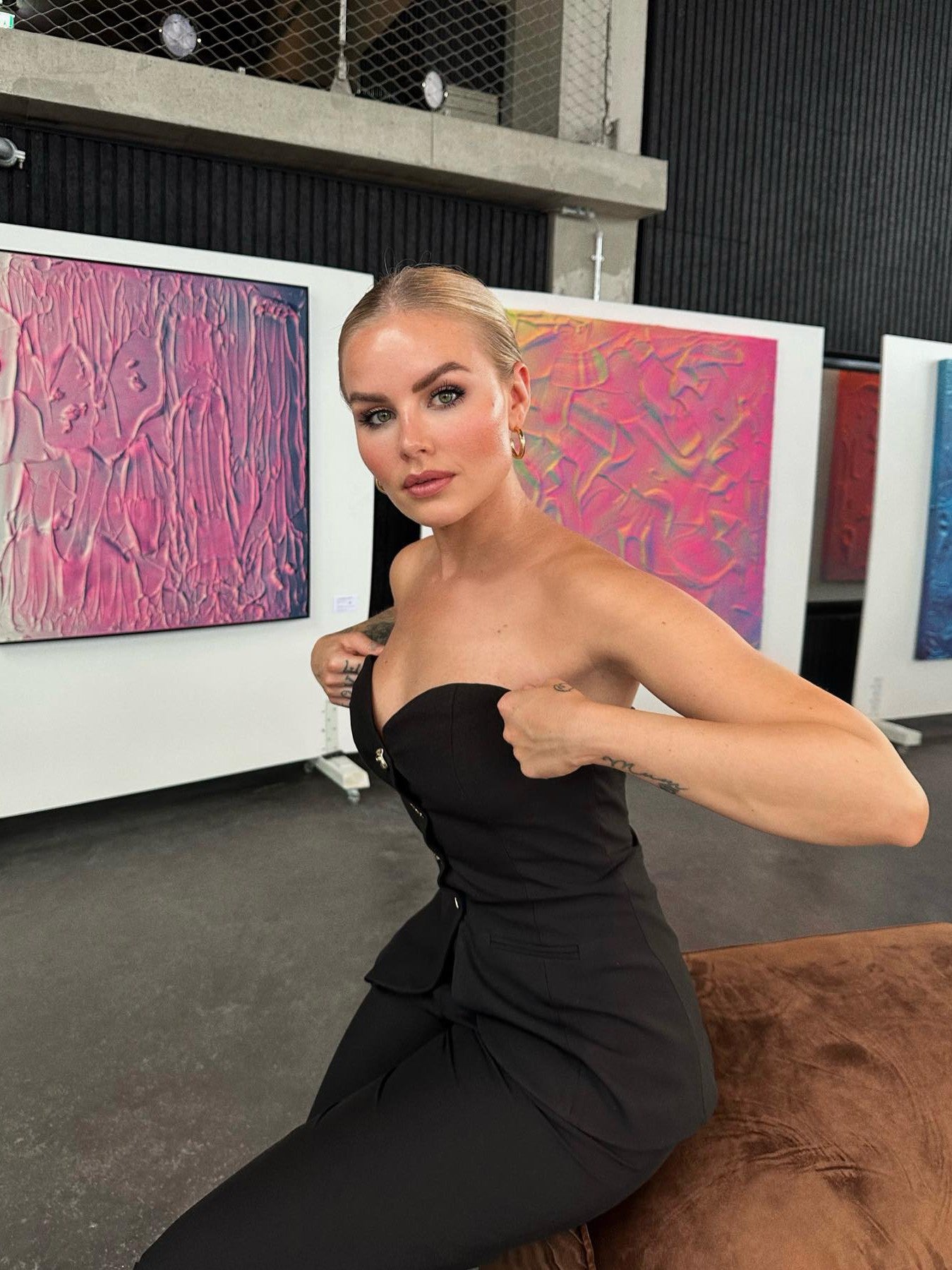 Black Tube Top & Pants Jumpsuit