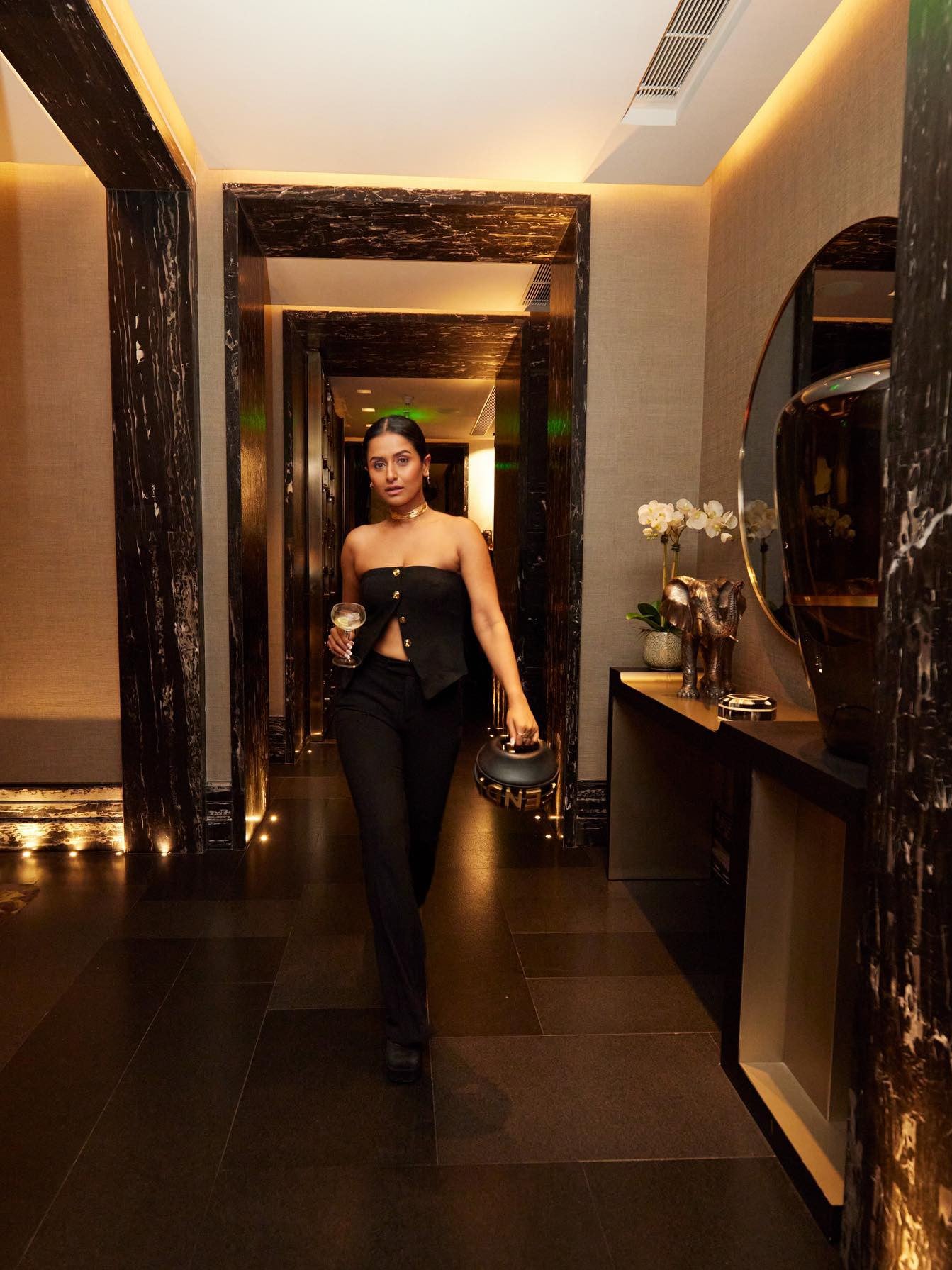 Black Tube Top & Pants Jumpsuit