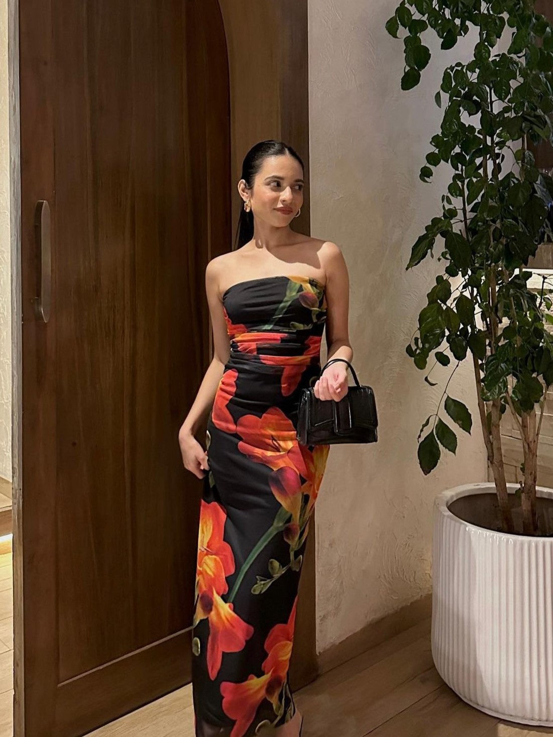 Strapless Tie Dye Tulle Tube Dress