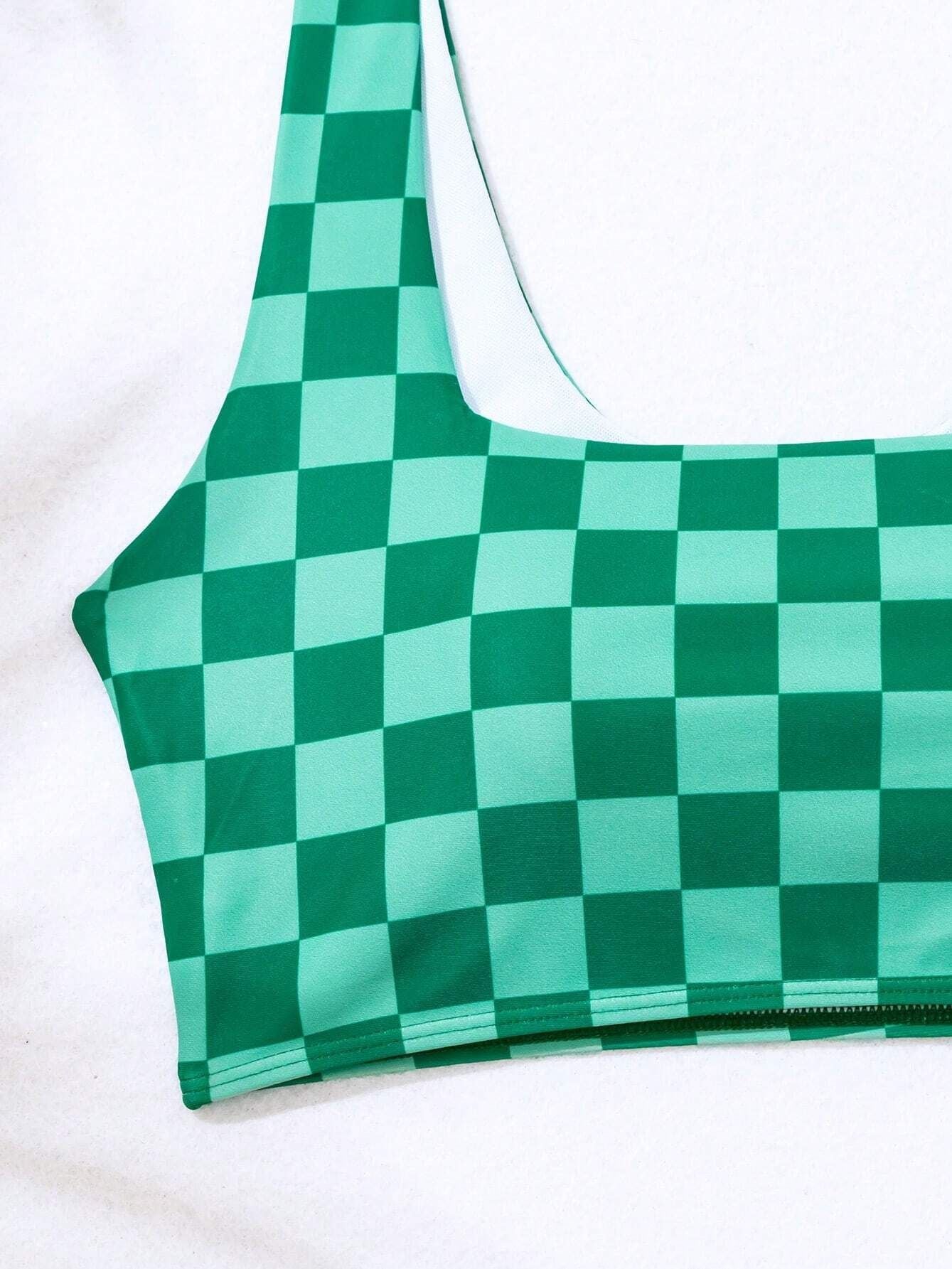 Geometric Print 2 Piece Swimsuit  Set