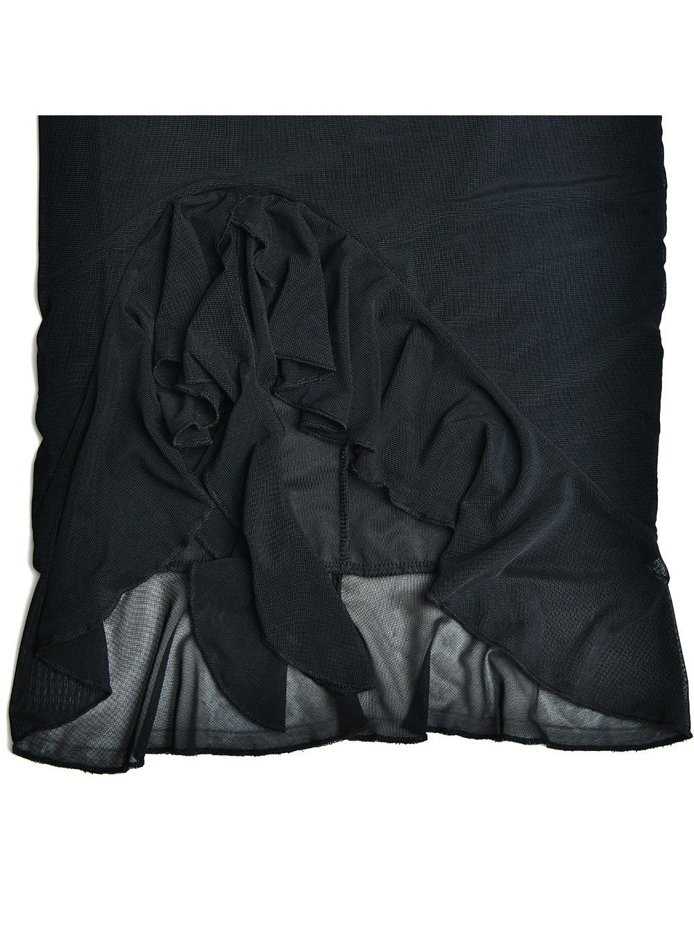 Round Neck Sleeveless Backless Pleated Mesh Midi Dress