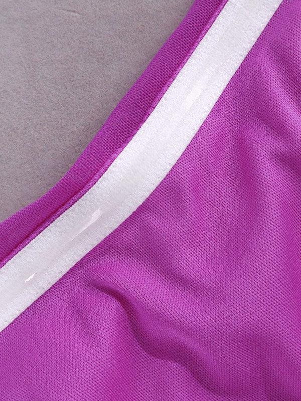 Pink Tube High Slit Sheath Maxi Dress