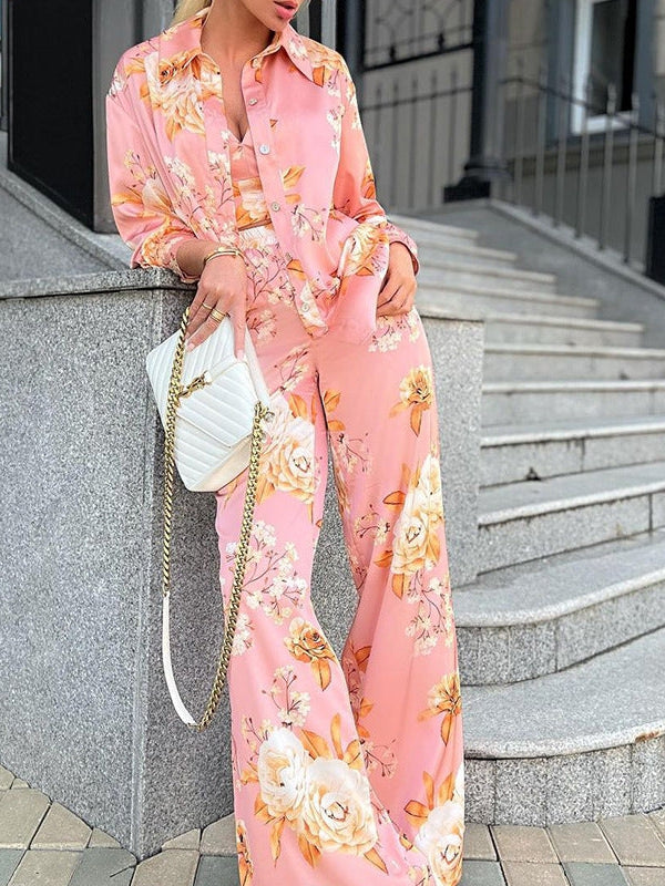Floral Print 3 Piece Coord Set